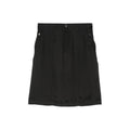 Saint Laurent Black Copper Midi Women's Skirt