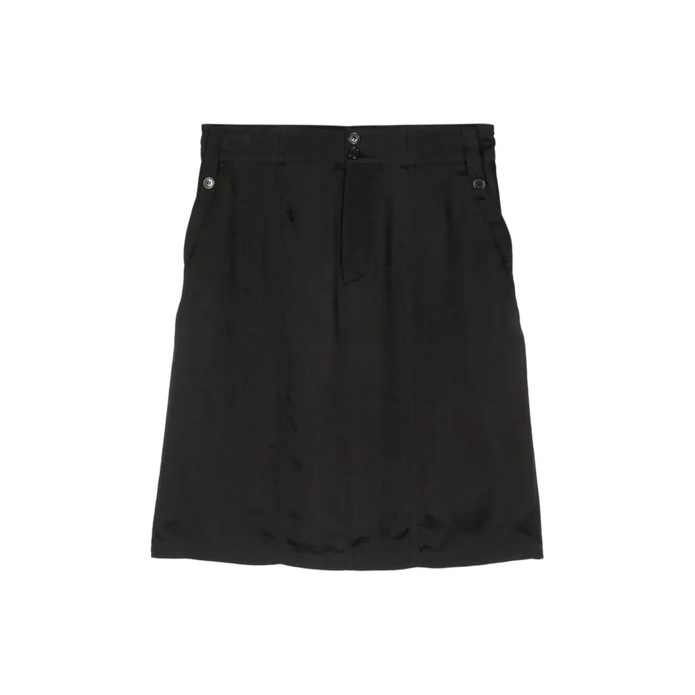 Saint Laurent Black Copper Midi Women's Skirt