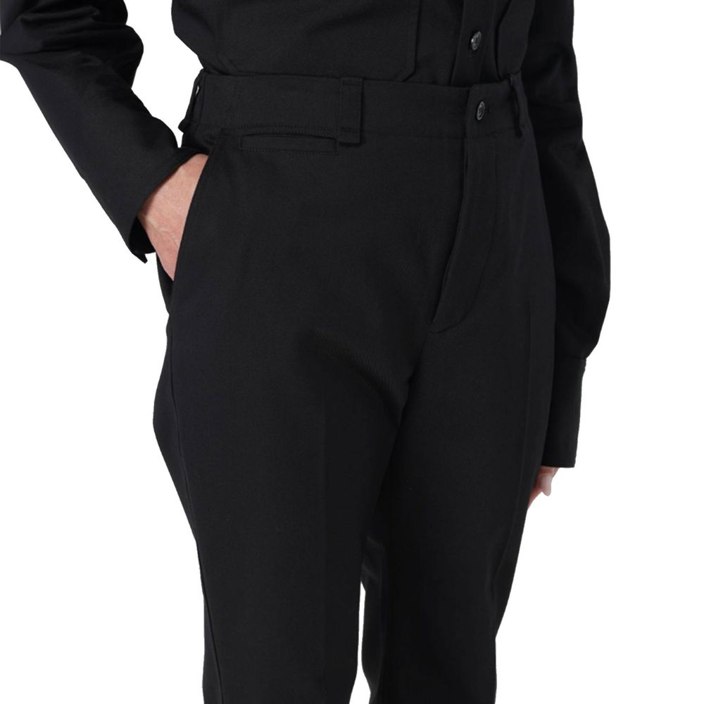 Saint Laurent Black Cotton Casual Women's Pants