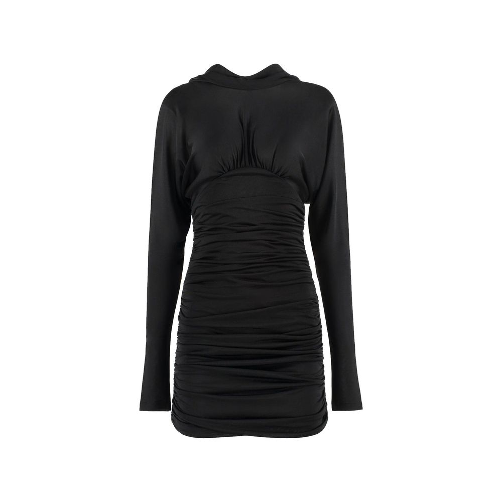Saint Laurent Black Viscose Casual Women's Dress