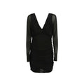 Saint Laurent Black Viscose Cocktail Women's Dress