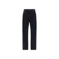 Saint Laurent Black Cotton High-Waisted Women's Jean