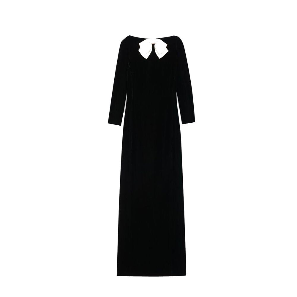 Saint Laurent Black Viscose Casual Women's Dress
