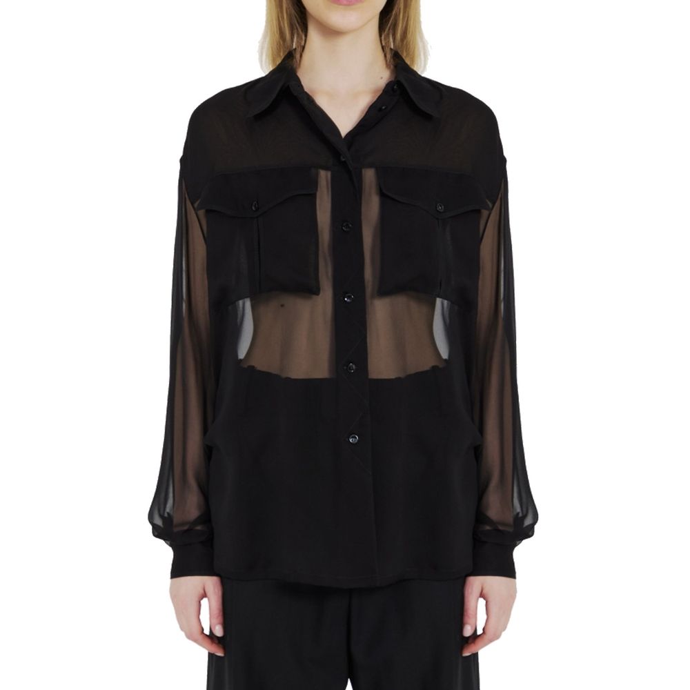 Saint Laurent Black Denim Women's Shirt