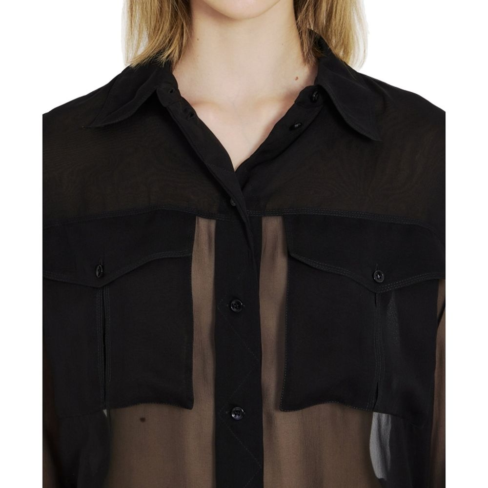 Saint Laurent Black Denim Women's Shirt