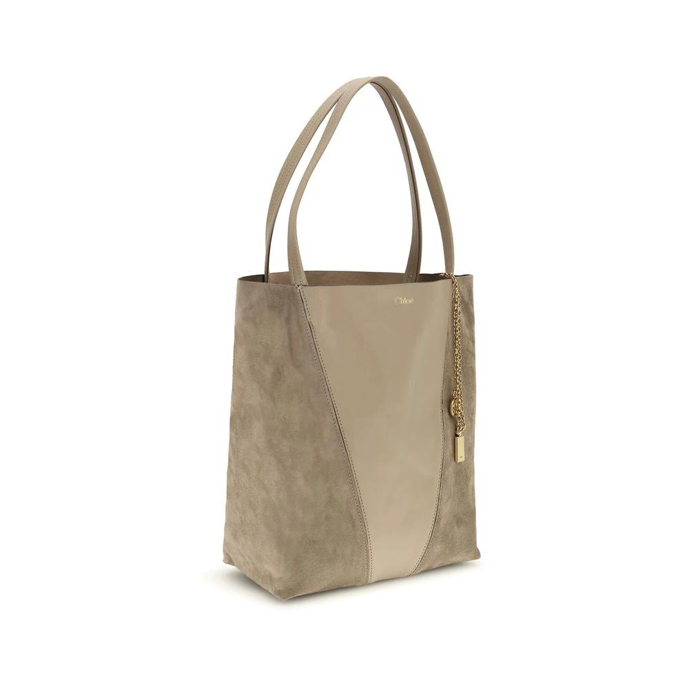 Chloé Beige Leather Shoulder Bag