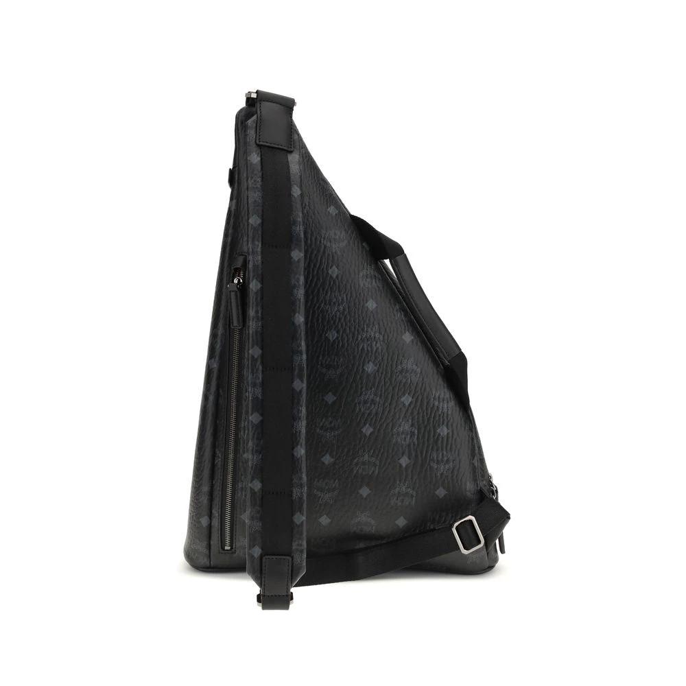 MCM Black Fabric Backpack