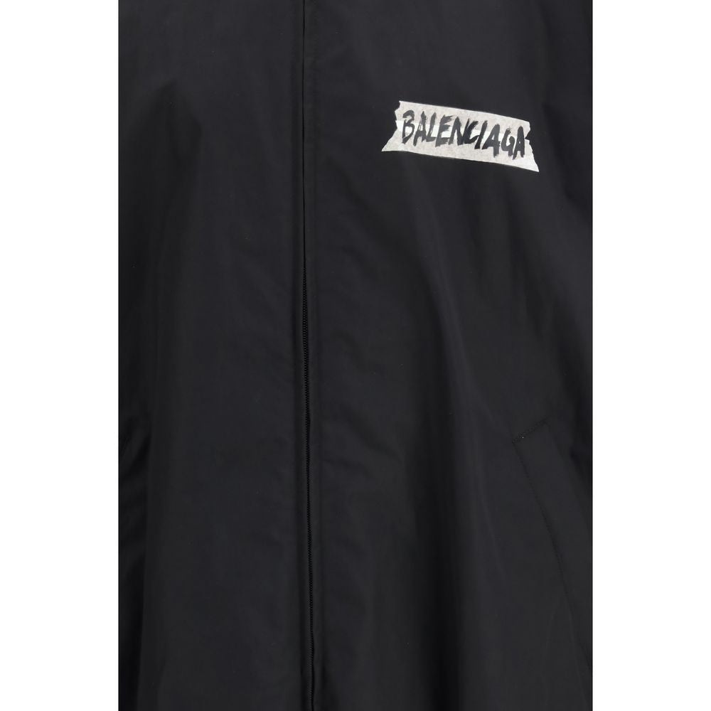 Balenciaga Black Cotton Shell Men's Jacket