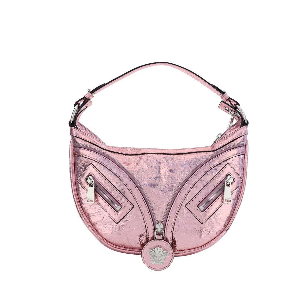 Versace Multicolor Lamb Leather Shoulder Bag