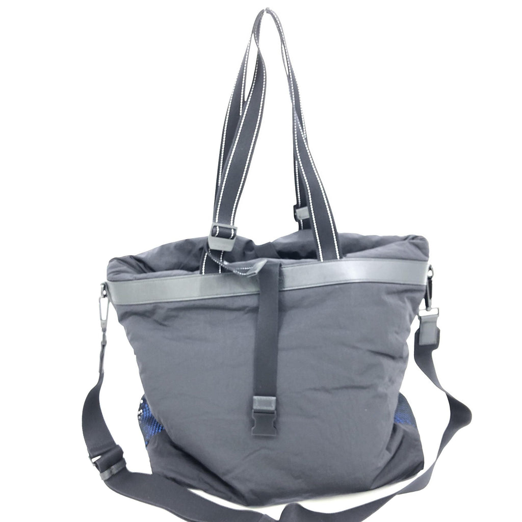 Bottega Veneta Black And Blue Nylon Convertible Women's Tote