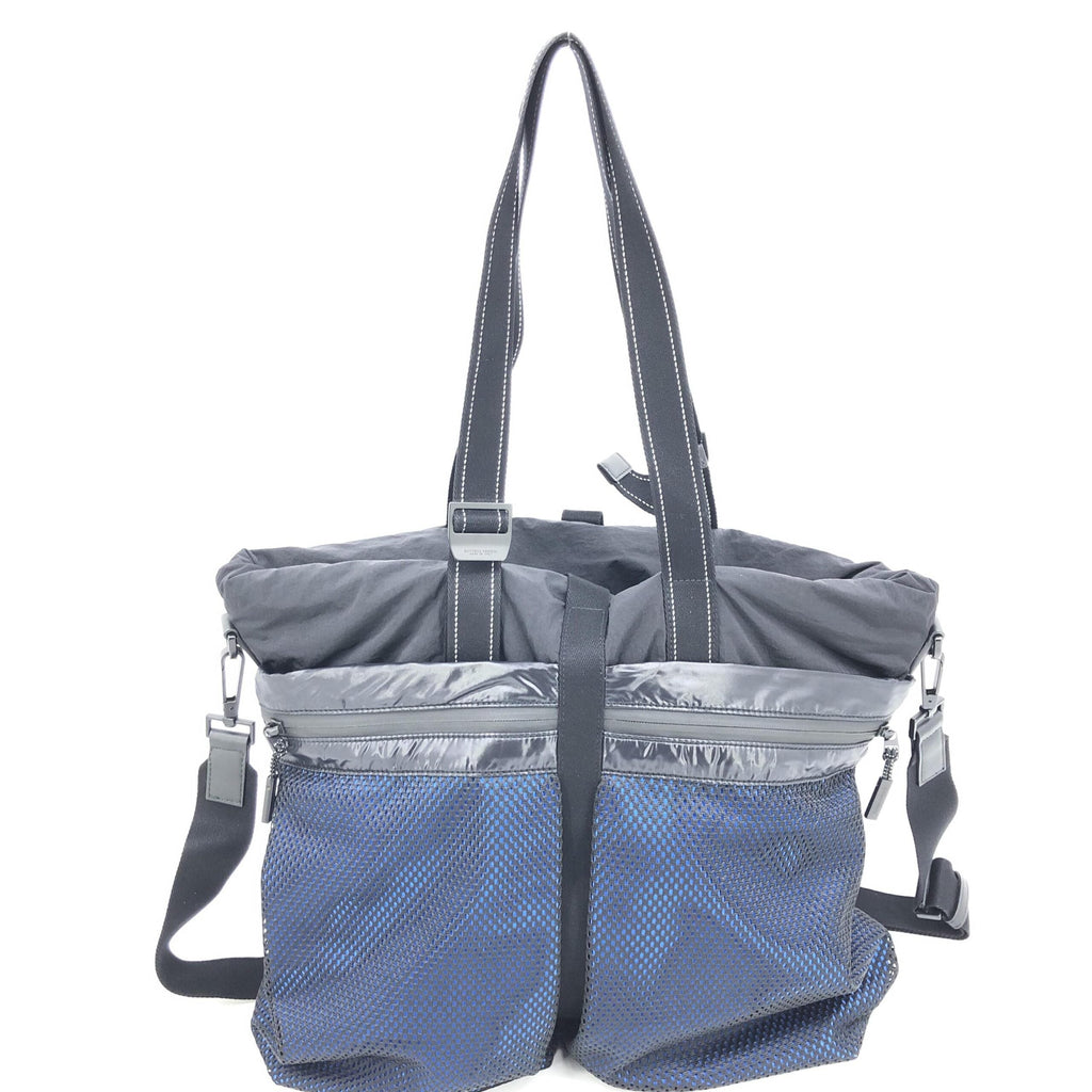 Bottega Veneta Black And Blue Nylon Convertible Women's Tote