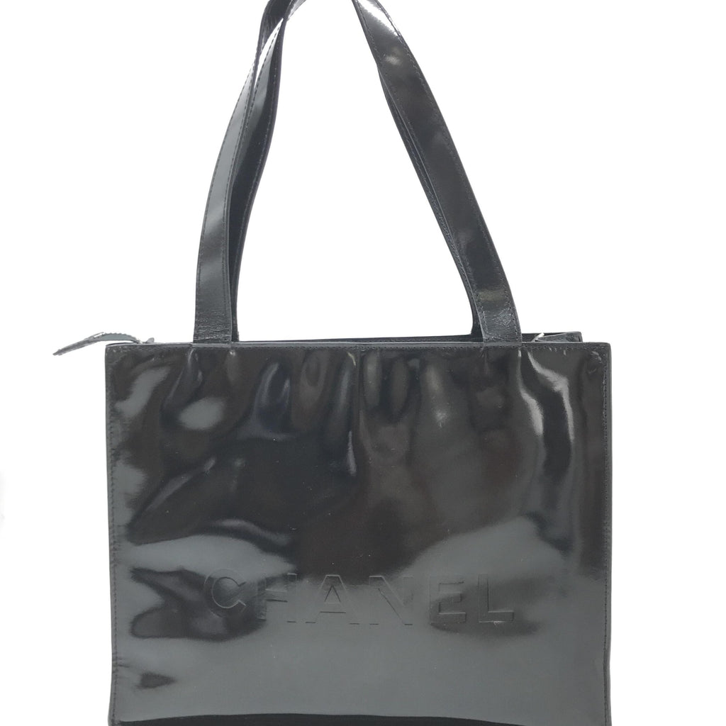 Chanel Black Patent Leather Women's Tote
