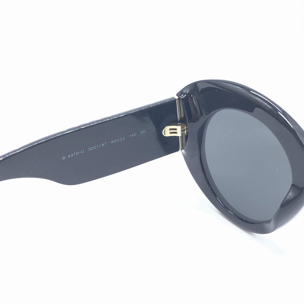 Burberry Black Oversized Round Women's Sunglasses