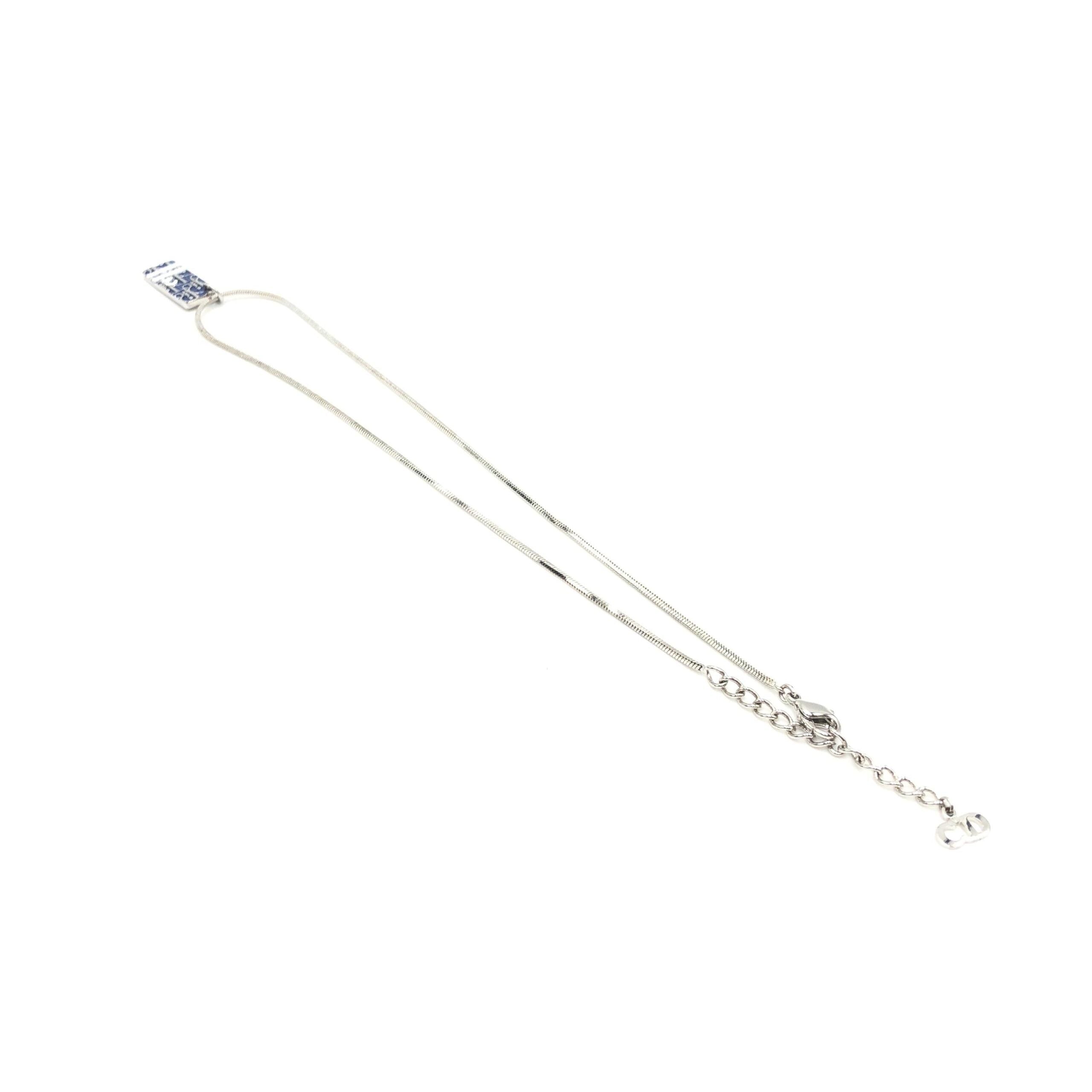Christian Dior Blue Trotter Pendant Women's Necklace (Pre-Owned)