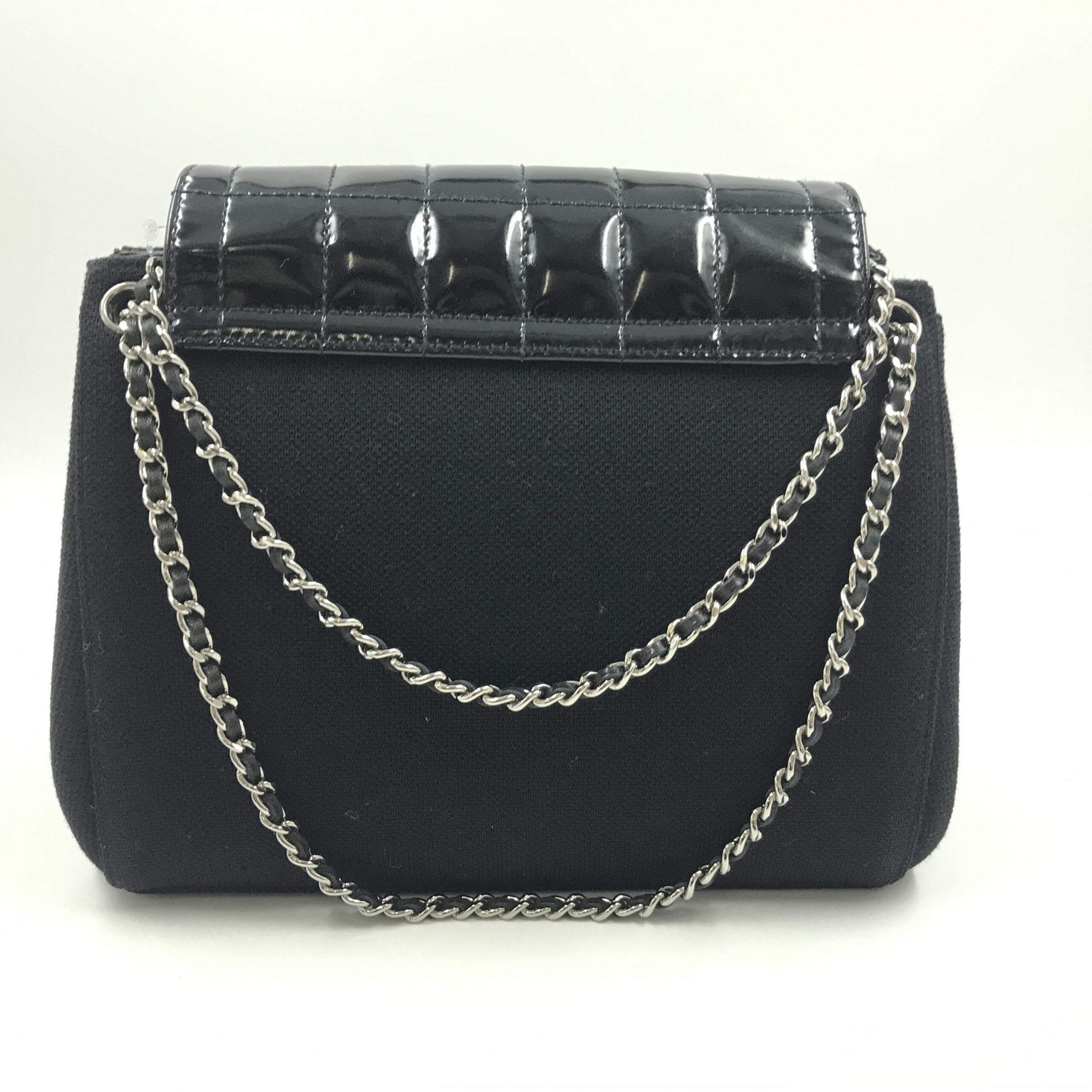 Chanel Chocolate Bar Patent Leather Shoulder Women's Bag