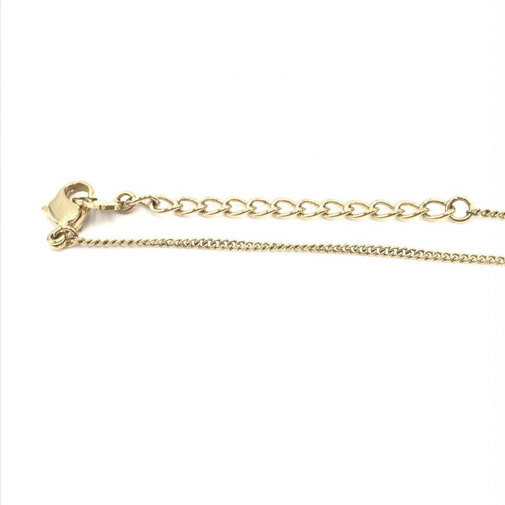 Christian Dior Dolphin Motif Rhinestone Gold Plated Women's Necklace (Pre-Owned)