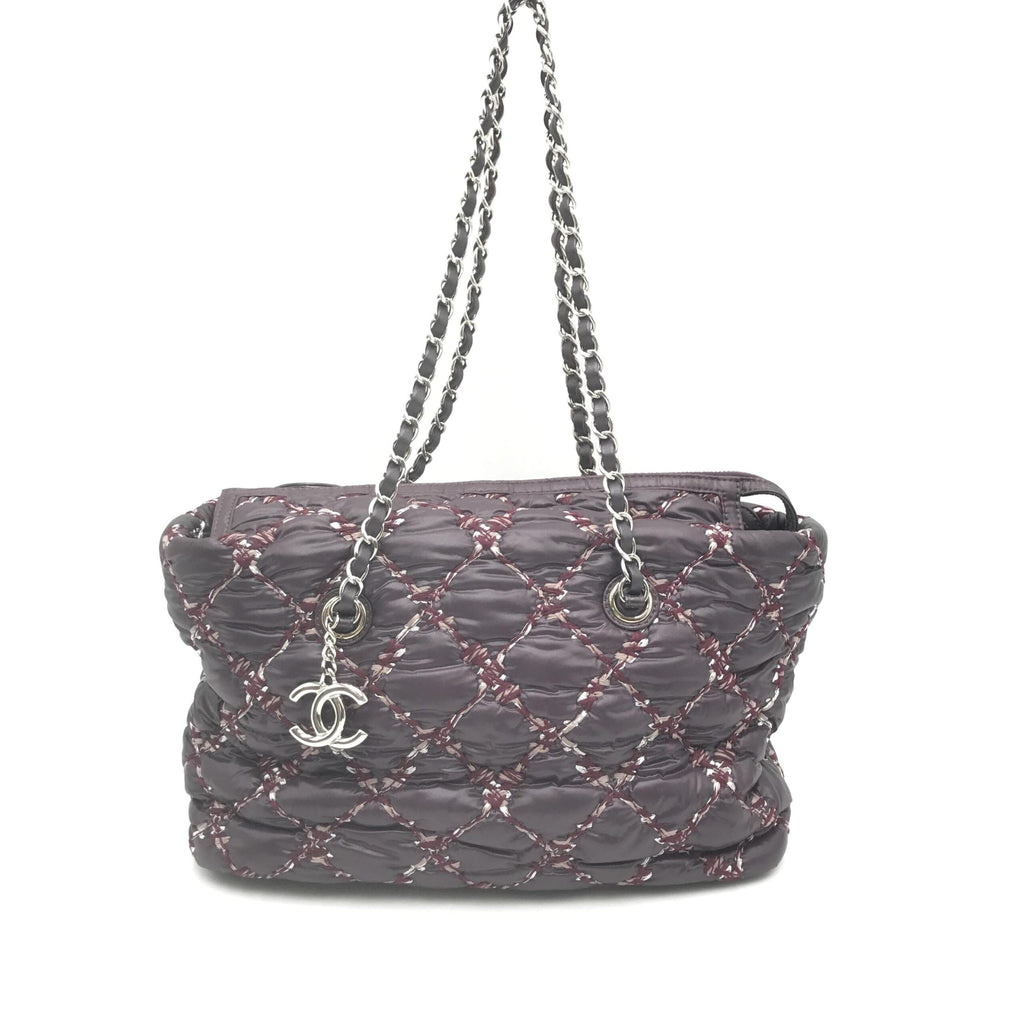 Chanel Paris-Byzance Chain Shoulder Bag Purple Women's Nylon