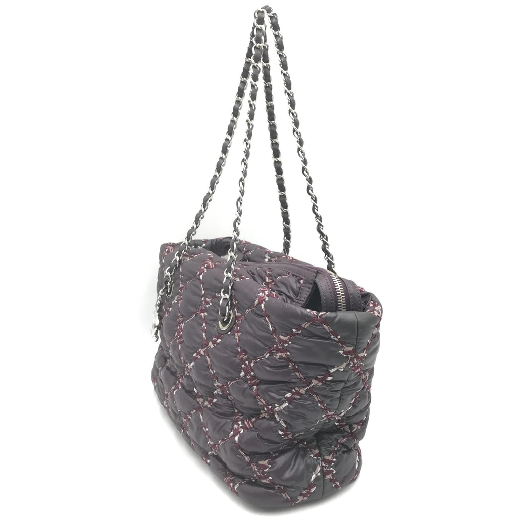 Chanel Paris-Byzance Chain Shoulder Bag Purple Women's Nylon