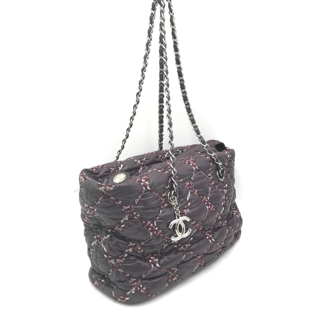 Chanel Paris-Byzance Chain Shoulder Bag Purple Women's Nylon