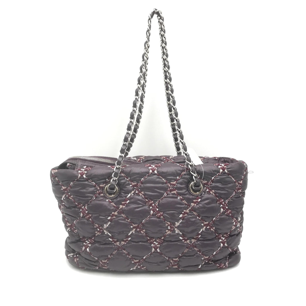 Chanel Paris-Byzance Chain Shoulder Bag Purple Women's Nylon
