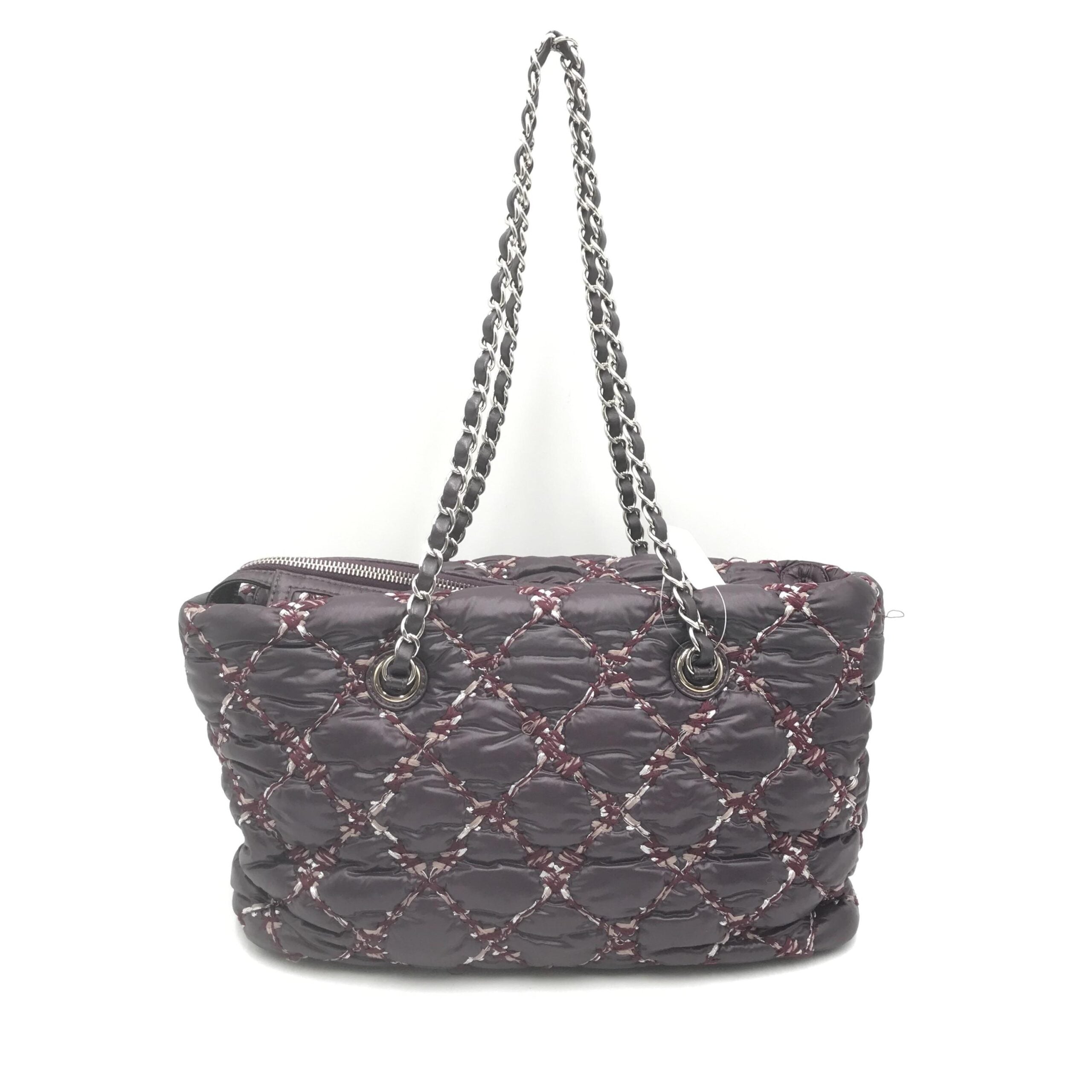 Chanel Paris-Byzance Chain Shoulder Bag Purple Women's Nylon