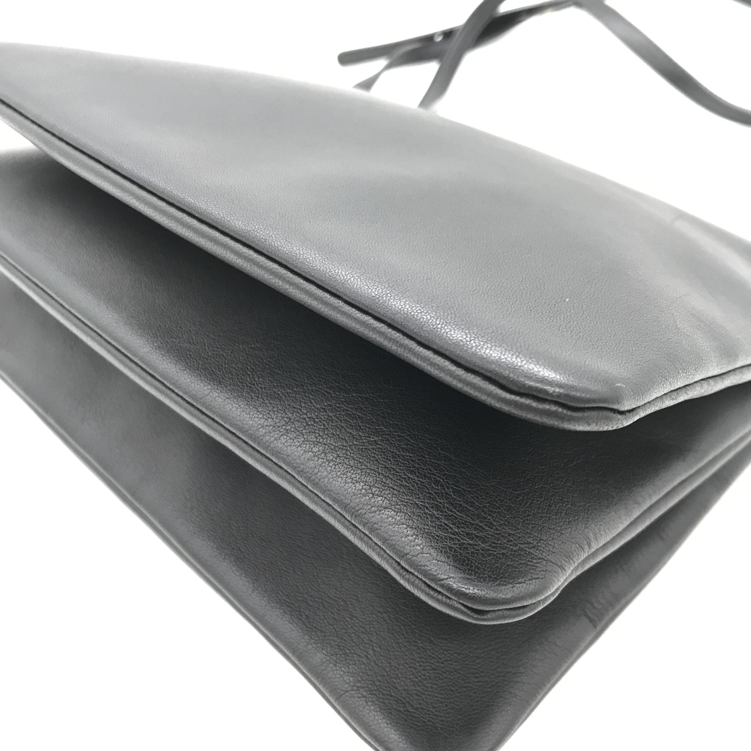 Celine Trio Black Leather Shoulder Women's Bag