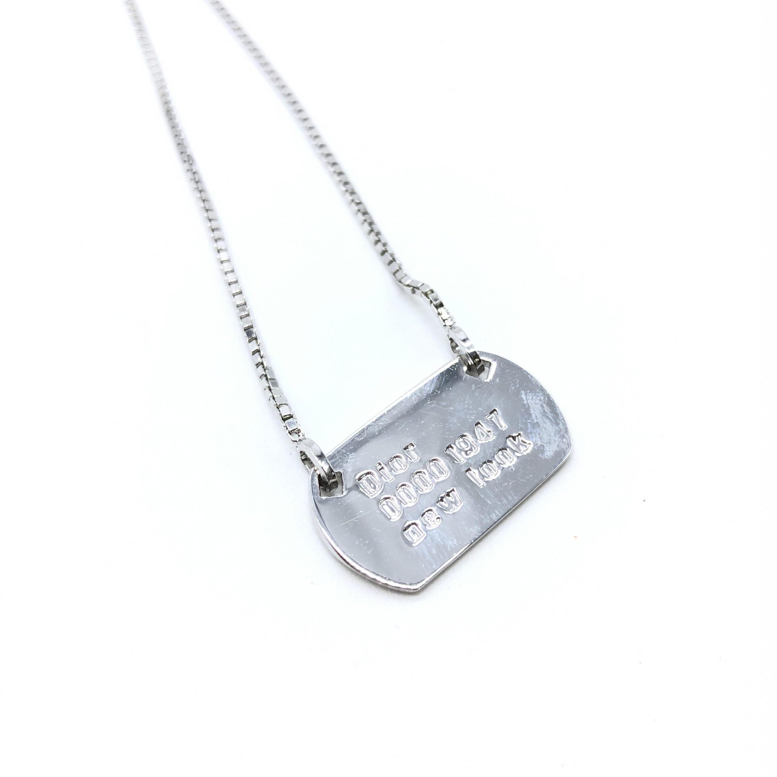 Christian Dior Dior 925 Sterling Silver Antique Art Deco Howard & Co. \"Port\" Women's Necklace (Pre-Owned)