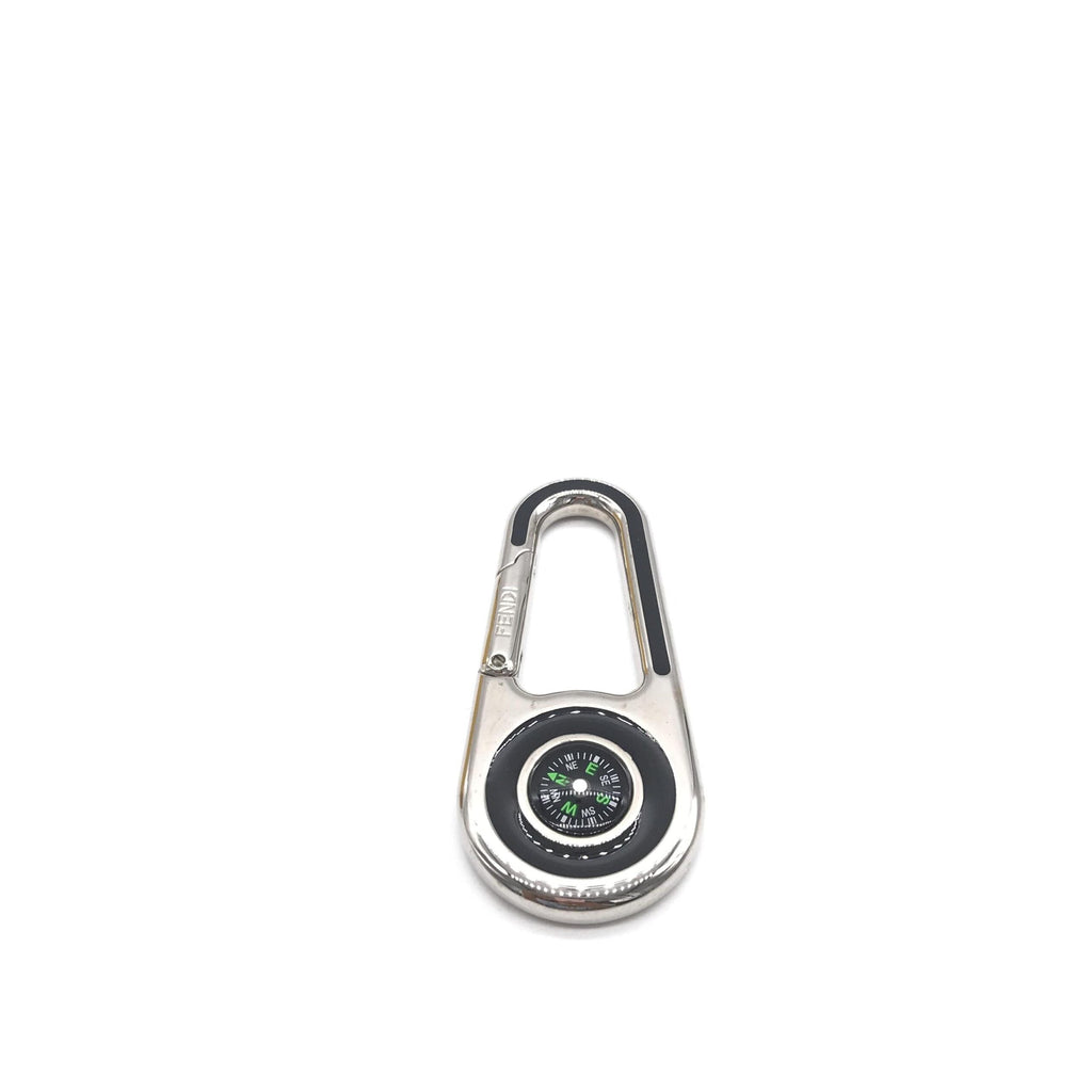 Fendi Silver Metal Compass Charm  Keychain