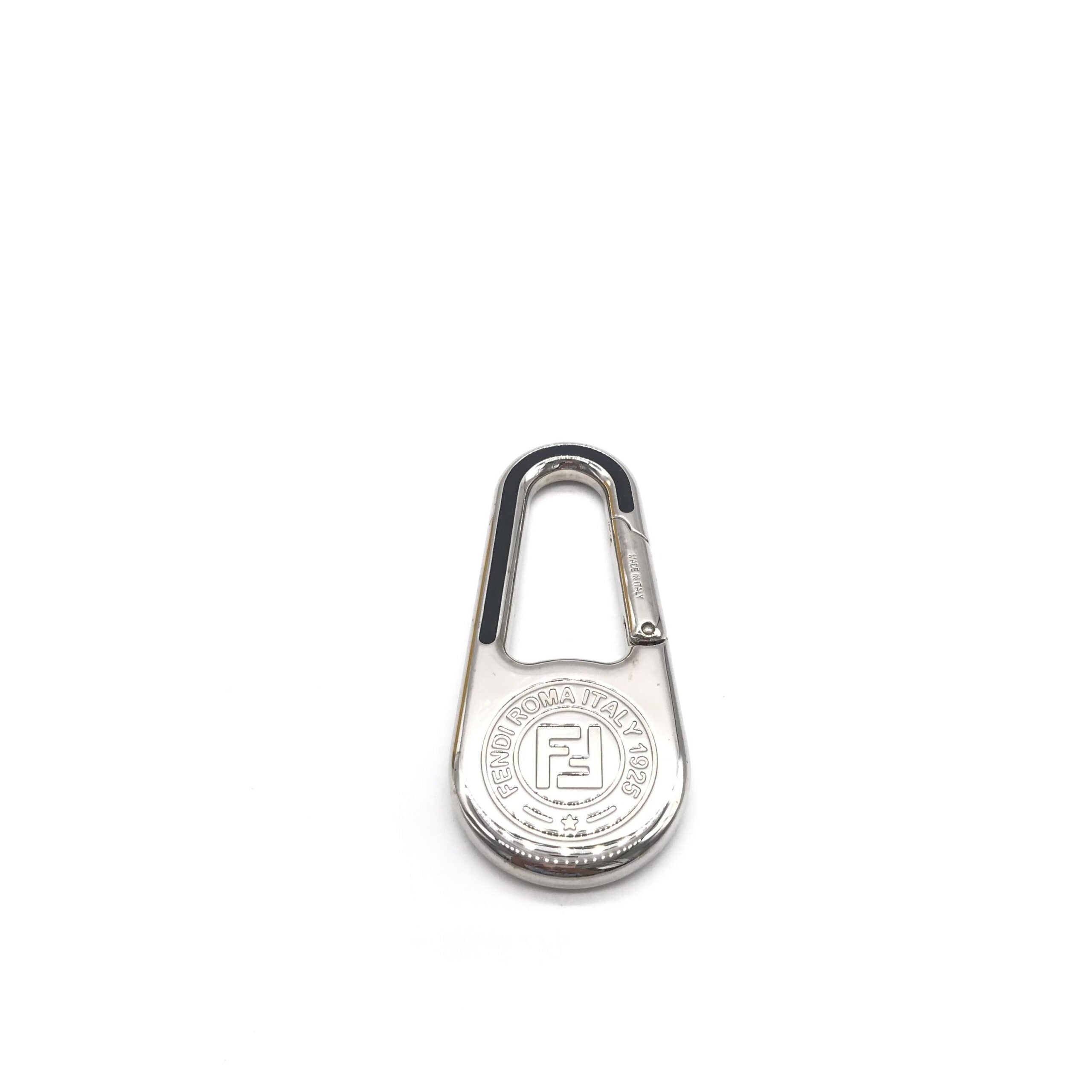 Fendi Silver Metal Compass Charm  Keychain