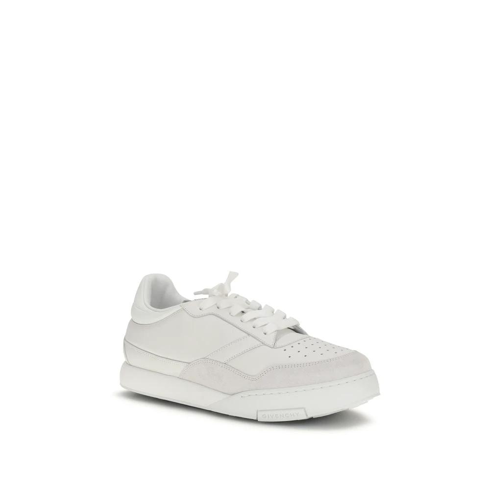 Givenchy White Calf Leather Bos Taurus Low Top Sneakers