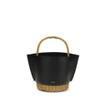 Sacai Black Calf Leather Bos Taurus Shoulder Bag