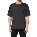 Dolce & Gabbana Dark Grey Cotton Crewneck Short Sleeve