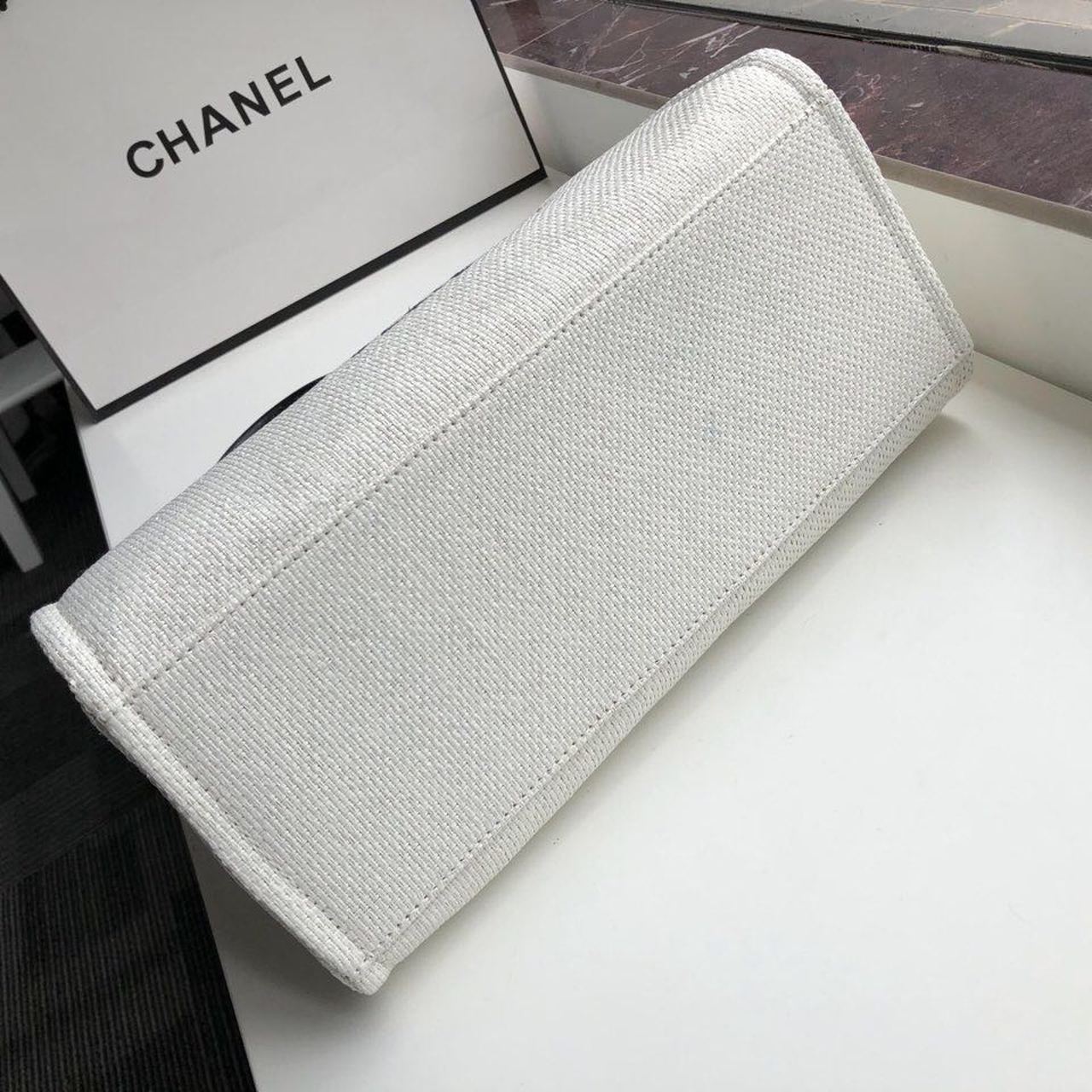 ChanelSmall Shopping Bag SiLouis Vuittoner Hardware White For Women, Women’s Handbags, Shoulder Bags 15.2in/39cm AS3257