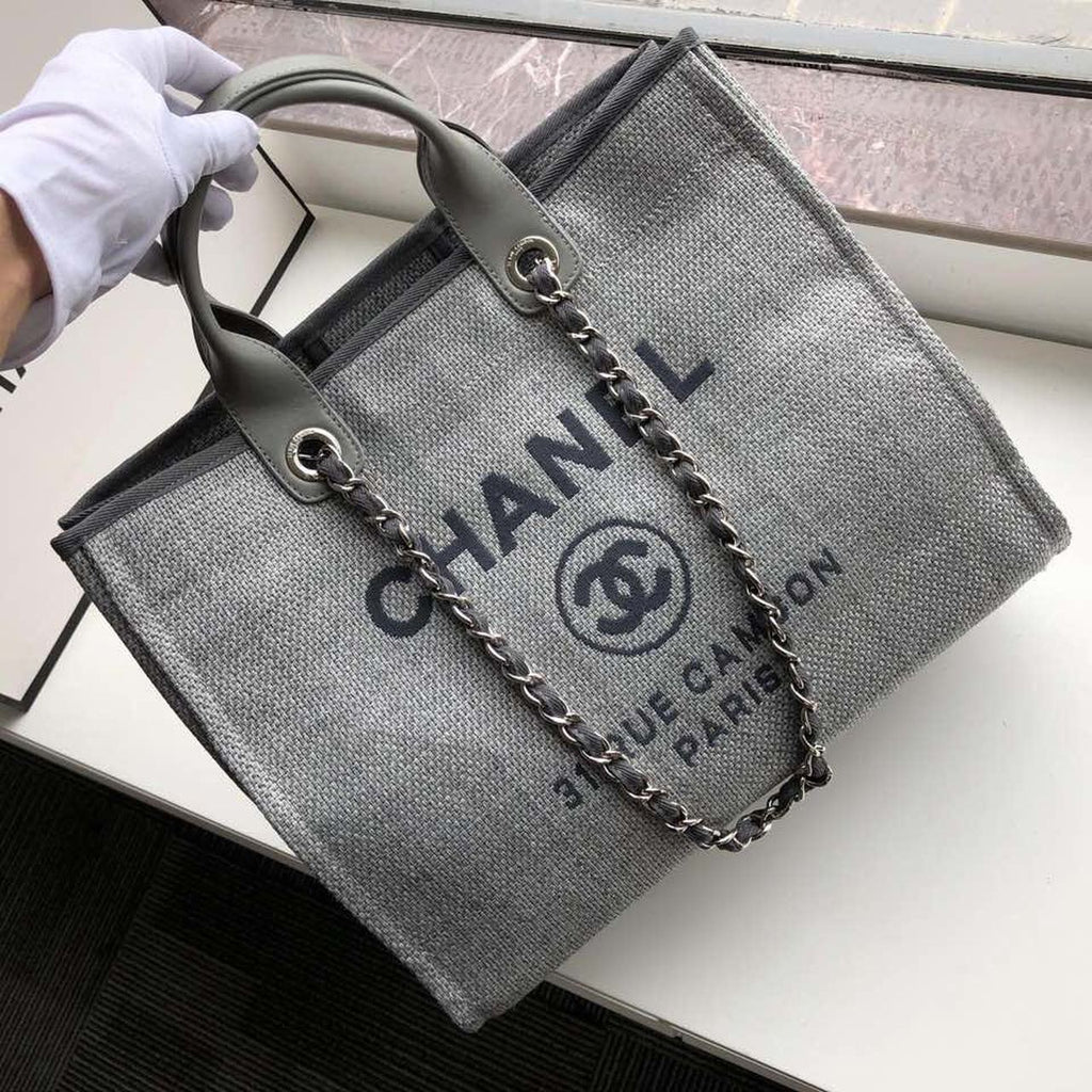 ChanelSmall Shopping Bag SiLouis Vuittoner Hardware Grey For Women Handbags, Shoulder Bags 15.2in/39cm AS3257