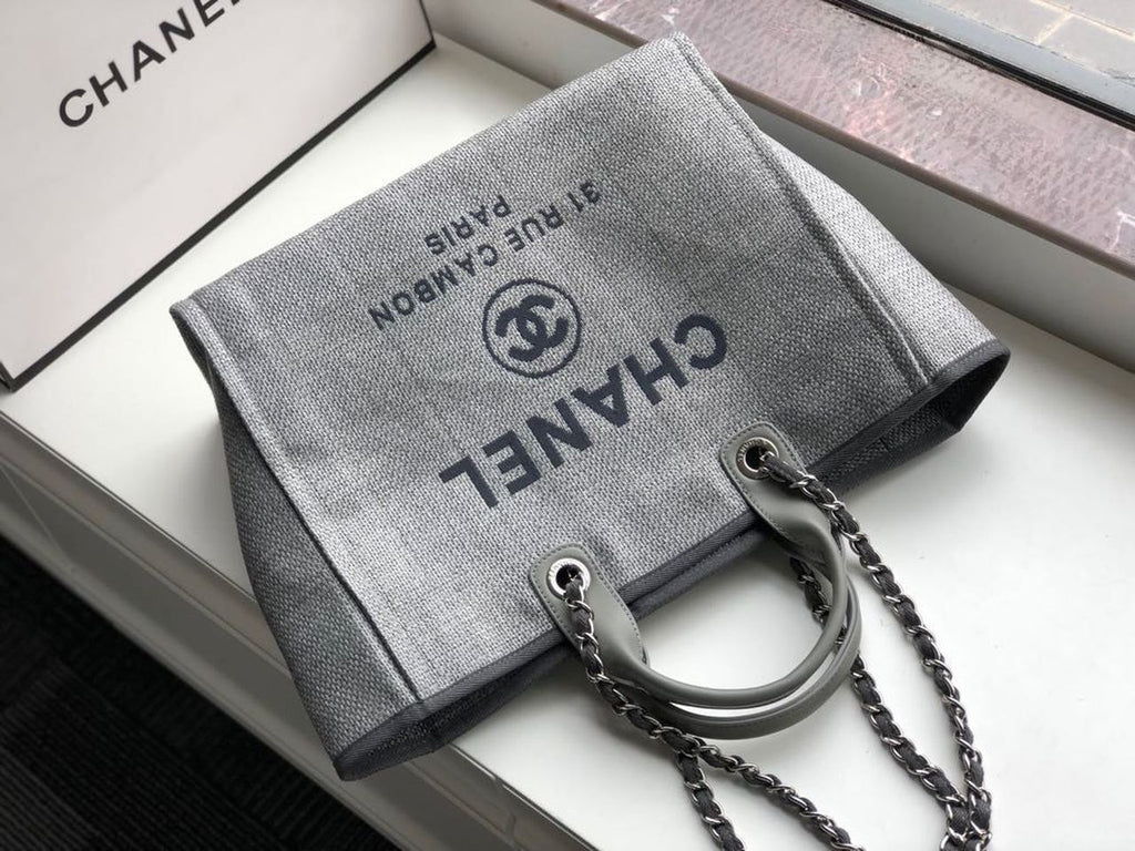 ChanelSmall Shopping Bag SiLouis Vuittoner Hardware Grey For Women, Women’s Handbags, Shoulder Bags 15.2in/39cm AS3257