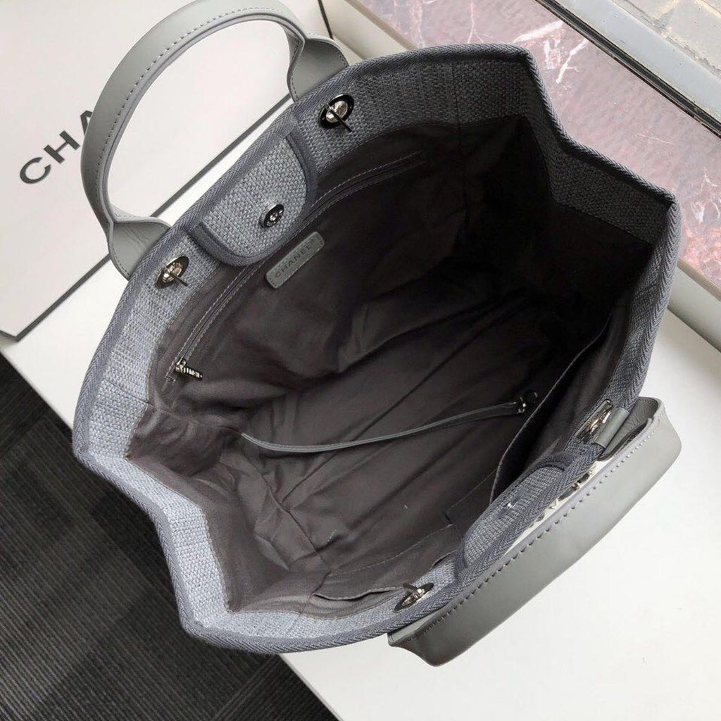 ChanelSmall Shopping Bag SiLouis Vuittoner Hardware Grey For Women Handbags, Shoulder Bags 15.2in/39cm AS3257