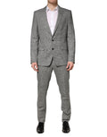 Dolce & Gabbana Gray MARTINI Single Breasted Formal 2PC Suit