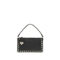 Valentino Garavani Black Calf Leather Bos Taurus Shoulder Bag