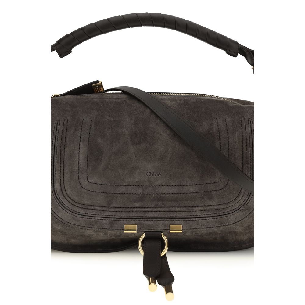 Chloé Brown Calf Leather Bos Taurus Shoulder Women's Bag