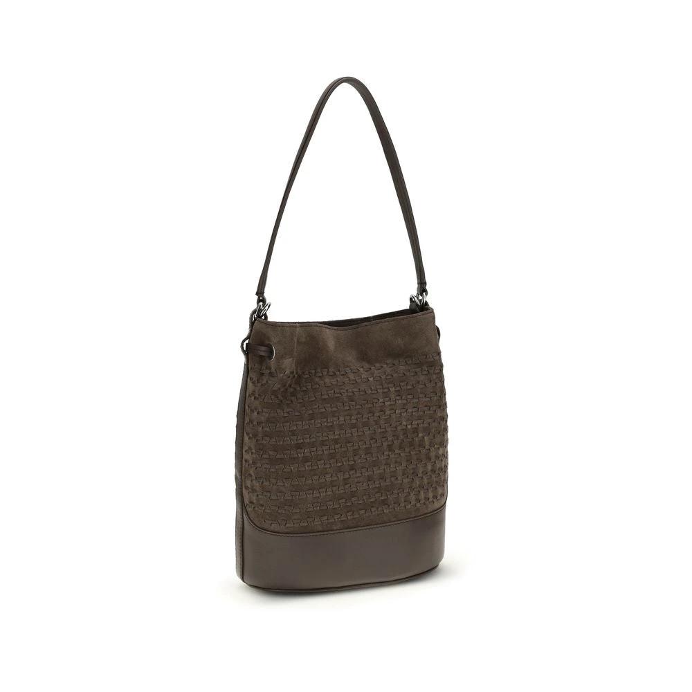 Zanellato Brown Calf Leather Bos Taurus Backet Bag