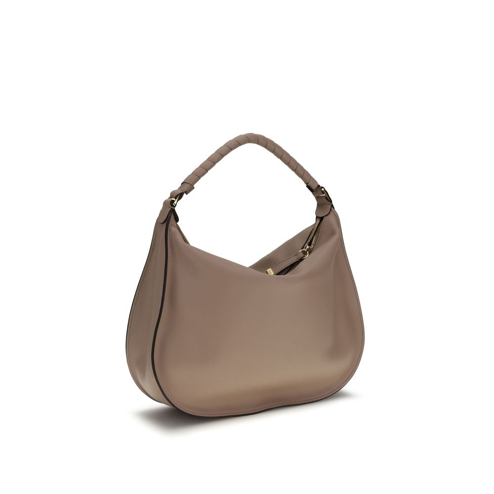 Chloé Beige Calf Leather Bos Taurus Shoulder Women's Bag