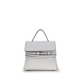 Moschino White Calf Leather Bos Taurus Handbag
