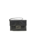 Fendi Black Lamb Ovis Aries Aries Clutch Bag