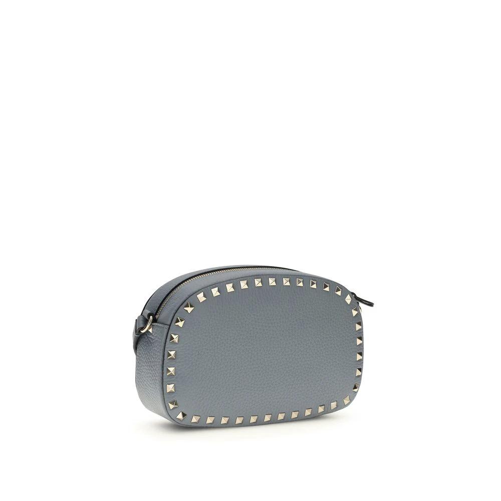 Valentino Garavani Blue Calf Leather Bos Taurus Shoulder Bag