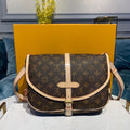 Louis Vuitton Saumur MM Monogram Canvas For Women, WomenÃƒÂ¢Ã¢â€šÂ¬Ã¢â€žÂ¢s Handbags, Shoulder And Crossbody Bags 11.8in/30cm Louis Vuitton M40710