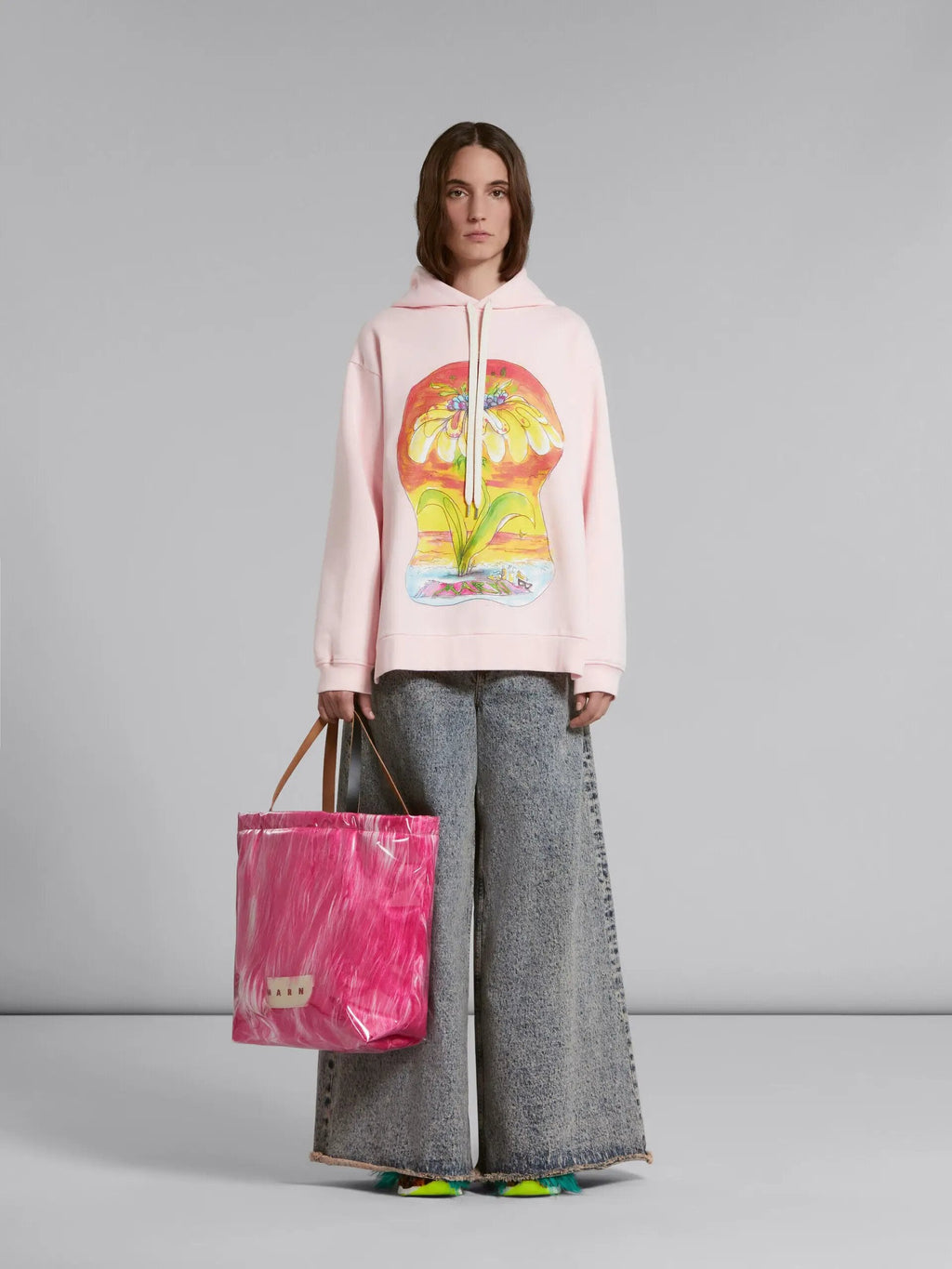 Marni Fuchsia Fibres Tote Bag