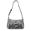 MCM Gray Fabric Crossbody Bag