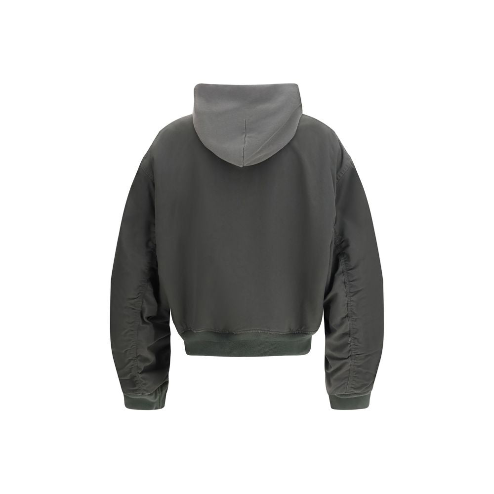 Balenciaga Gray Cotton Men's Bomber