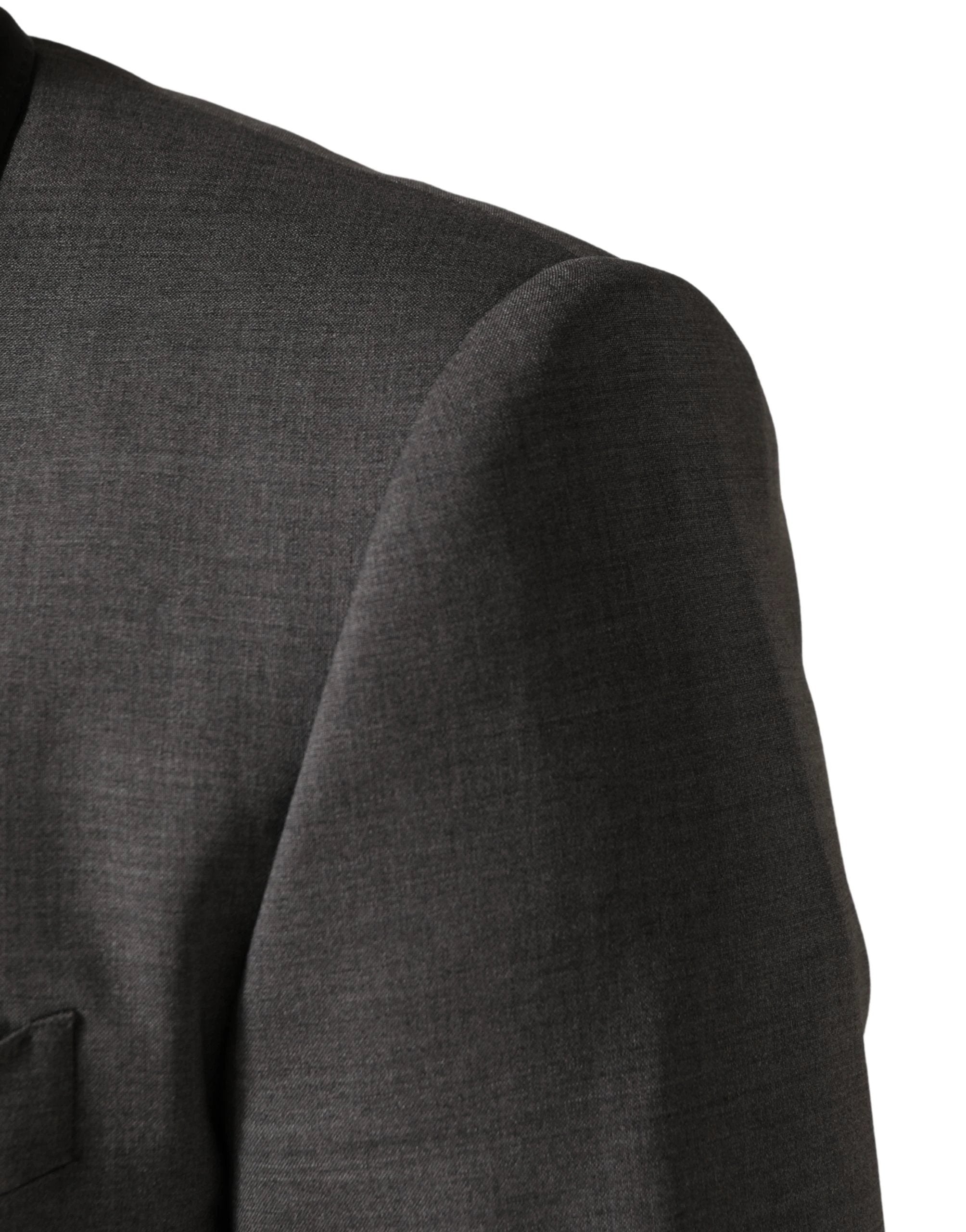 Dolce & Gabbana Gray Wool Single Breasted 1 Button 3PC Suit