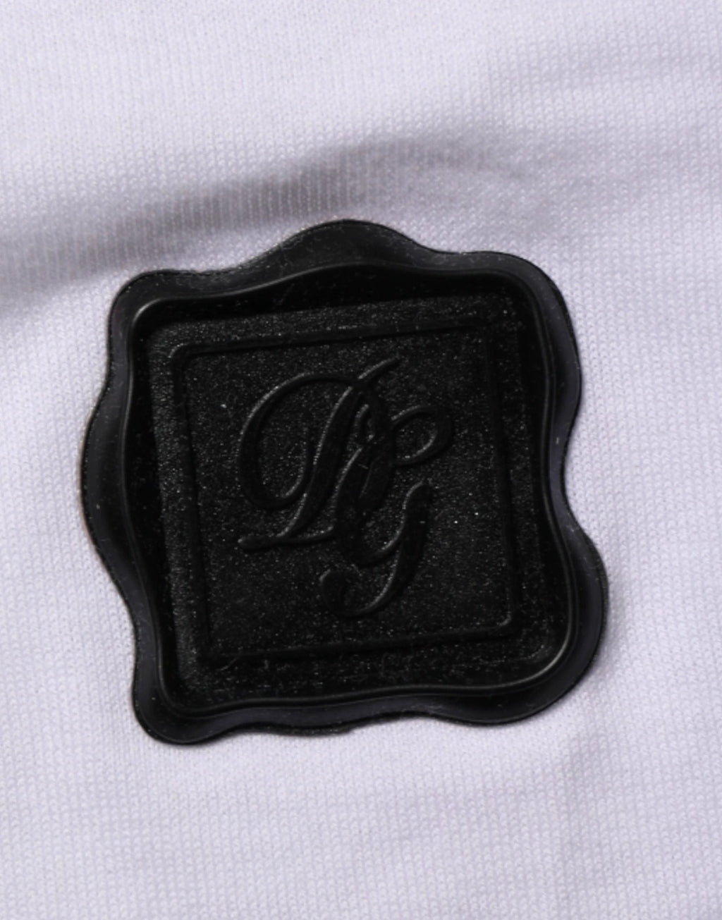 Dolce & Gabbana White Logo Patch Cotton Crew Neck T-shirt